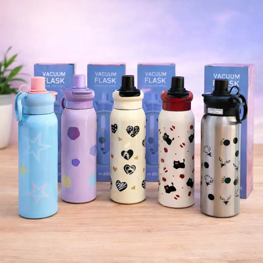 [KBS-1925] Stainless Steel Sipper Vacuum Water Bottle (600ml) Model: PG 4180 (Assorted Print)
