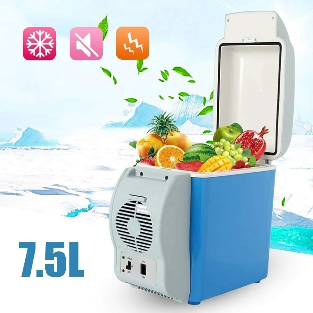 Mini Refrigerator 7.5L Compact & Portable | Small Fridge for Car, Office & Bedroom | Cooling & Storage Solution