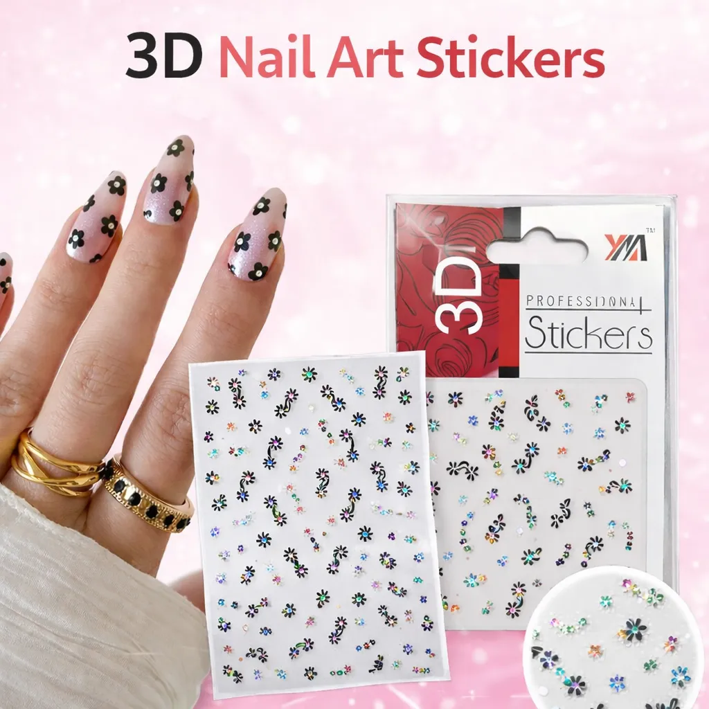 Nail Art Sticker (3D) - 1 Sheet