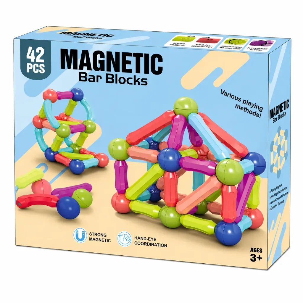[KBS-2017] Magnetic Building Blocks (42 Pcs)