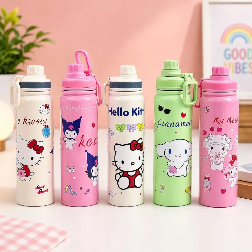 [KBS-2035] Vacuum Insulated Stainless Steel Cartoon Print Bottle (800ml, Assorted Design)