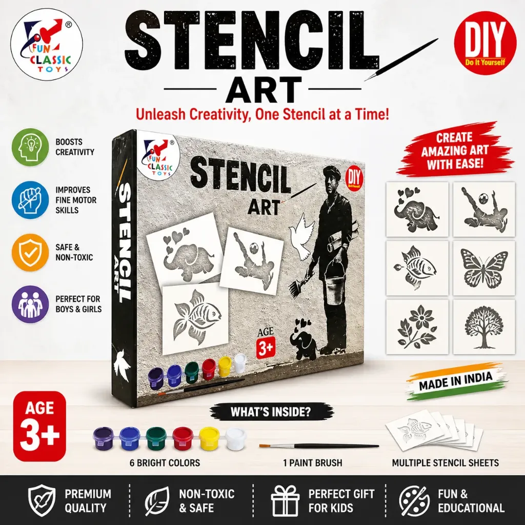 DIY Art and Craft Kit (Stencil Art)