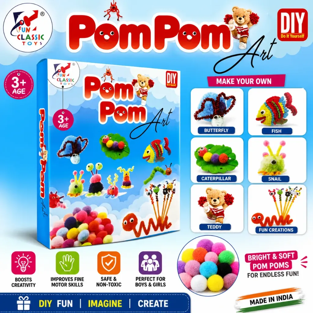 DIY Art and Craft Kit (Pom Pom Art)