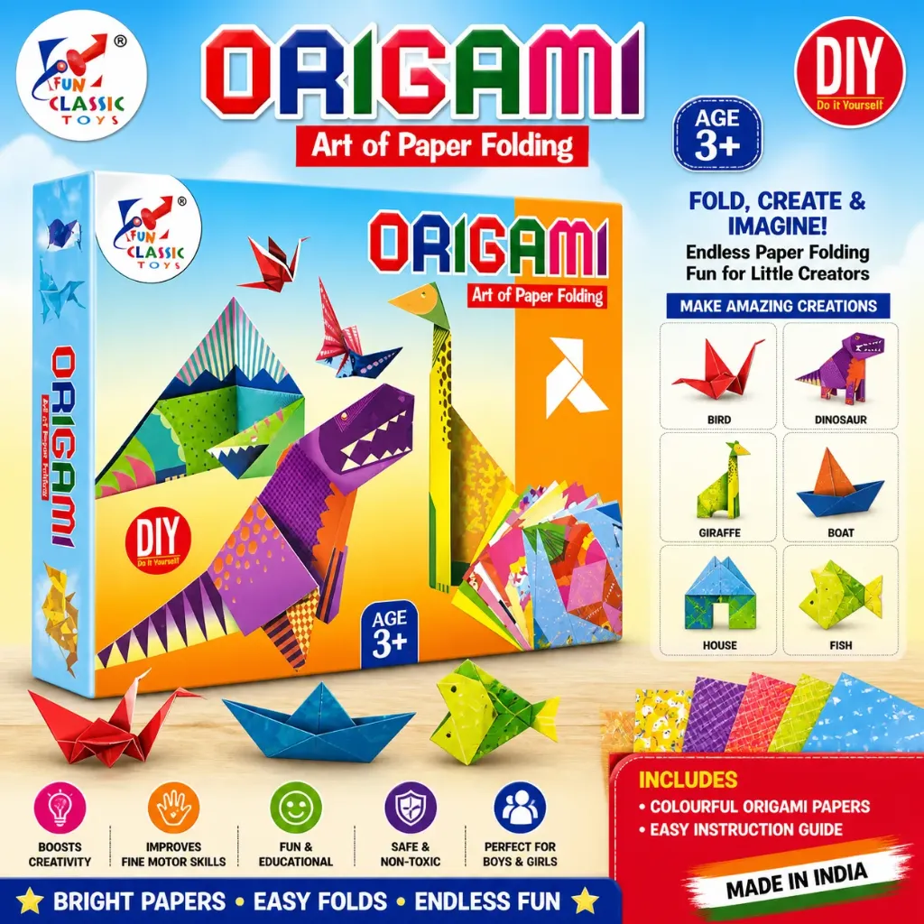 [KBS-2051] DIY Art and Craft Kit (Origami - Art of Paper Folding)