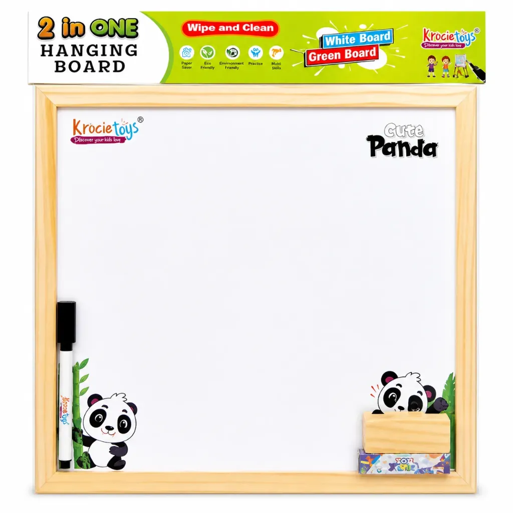 [KBS-2067] Krocie Toys 2 in 1 Hanging Board (White & Green Board)