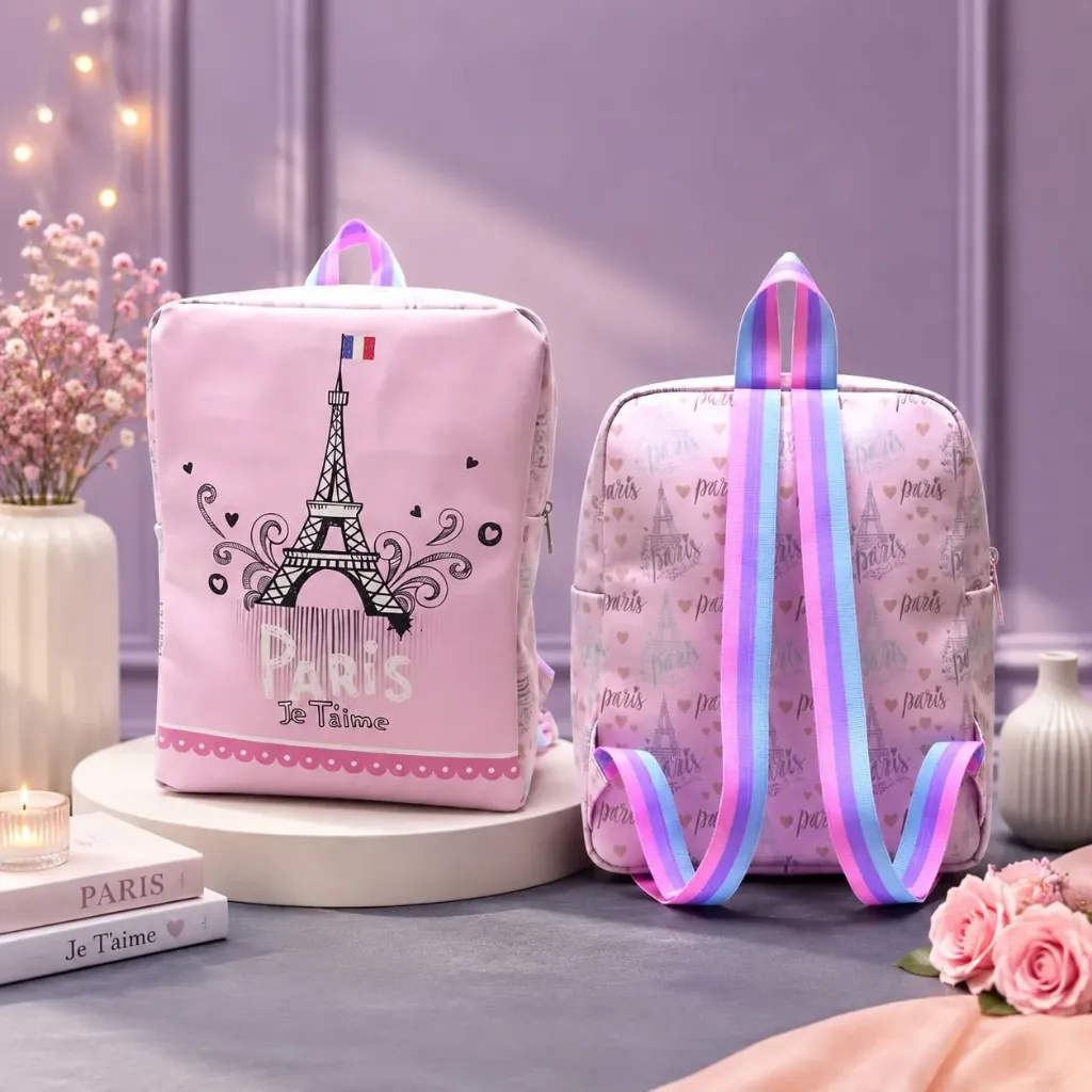 Paris Design Printed Backpack for Kids