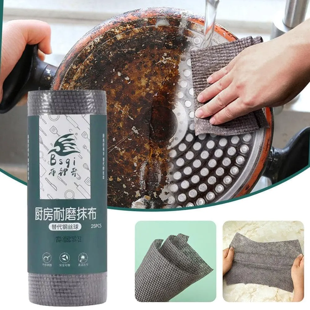 [KBS-2109] Kitchen Cleaning Scrub Roll – Heavy Duty Multipurpose Wipes (25 PCS)