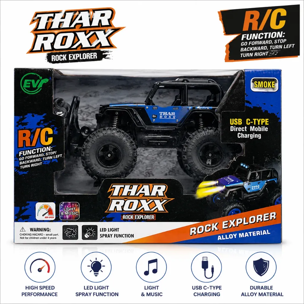 [KBS-2118] Remote Control THAR Racing Car with Music & Lights for Kids
