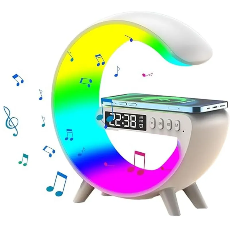 [KBS-2147] G Speaker with Wireless Mobile Charging & Alarm Clock