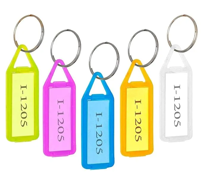 Keychain With Name Tag Labels - 1 Piece