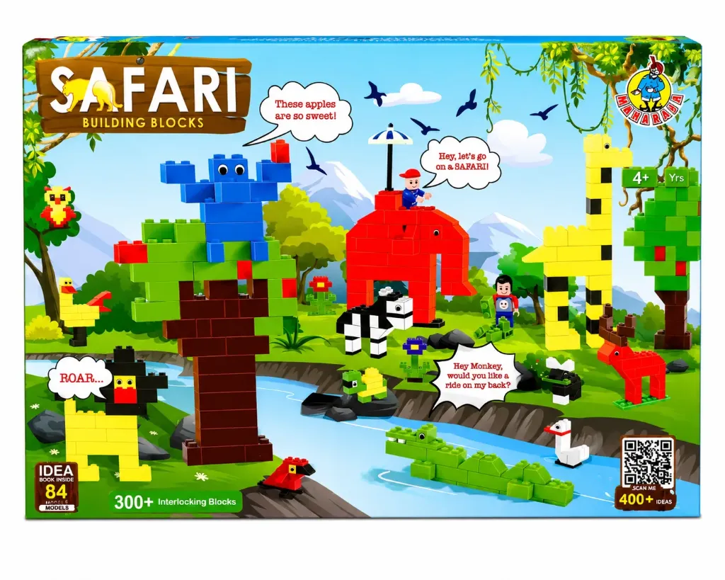 [KBS-2160] Safari Building Blocks (300+ Interlocking Blocks) - Lego