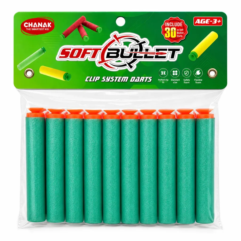 [KBS-2187] Soft Bullet Darts - 30 Pcs Refill Pack