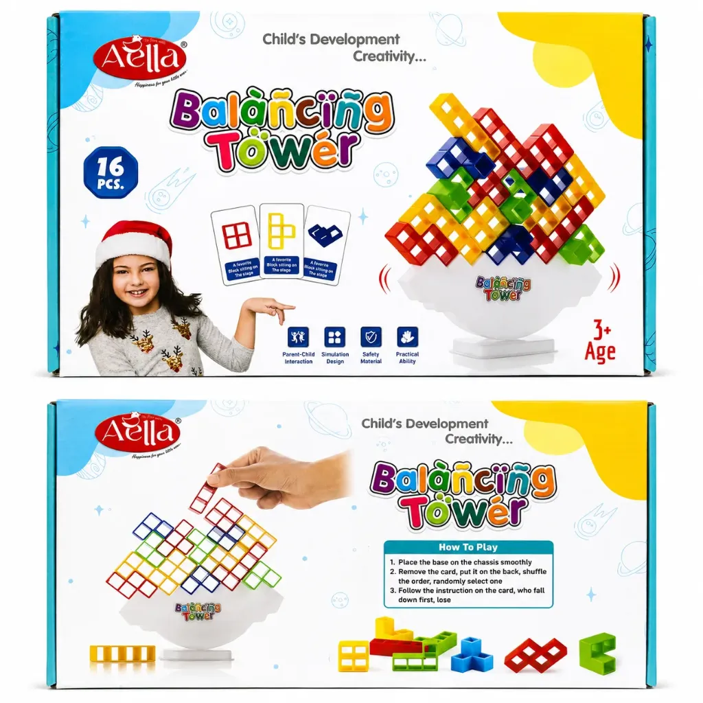 [KBS-2191] Aella Balancing Tower Game - 16 Pcs