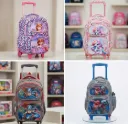School Trolley Bag with wheels (Big Size) - Assorted Print