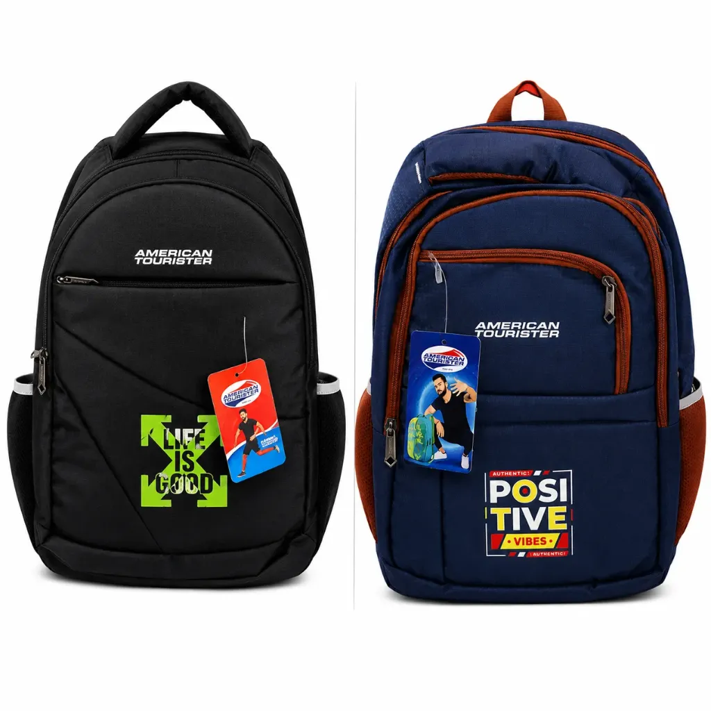 School & Office Backpack (American Tourister, 2203) - Assorted Print