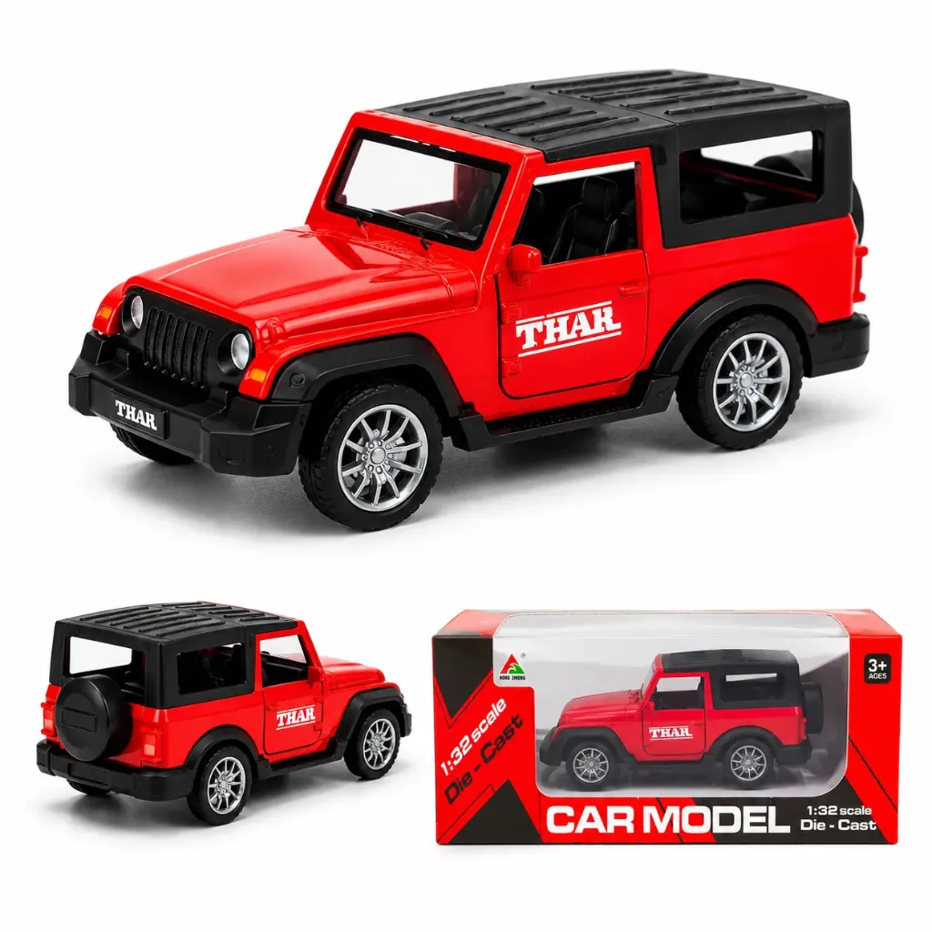 Die Cast Pull Back Car (1:32) - Pull Back, Open Door with Lights