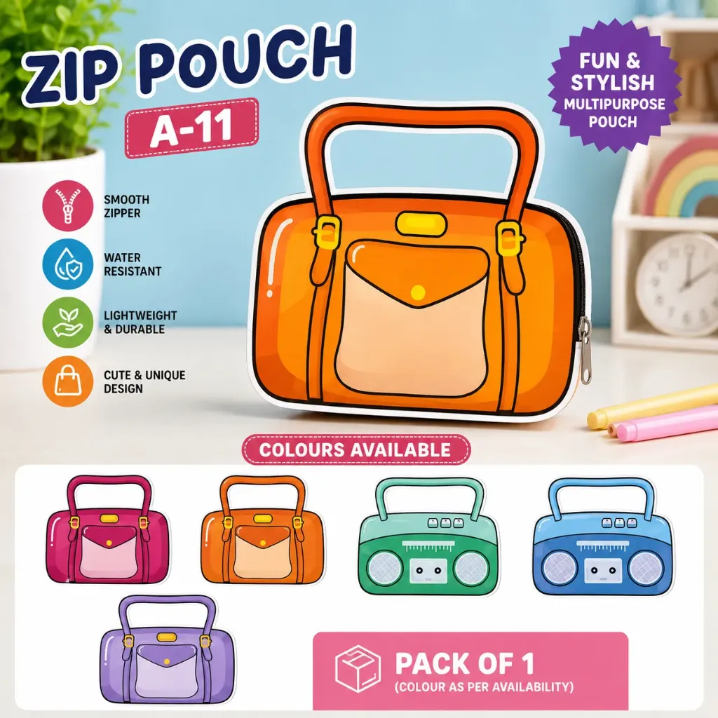 Hand Bag Shape Zip Lock Pouch (1 Pouch, 8x5")