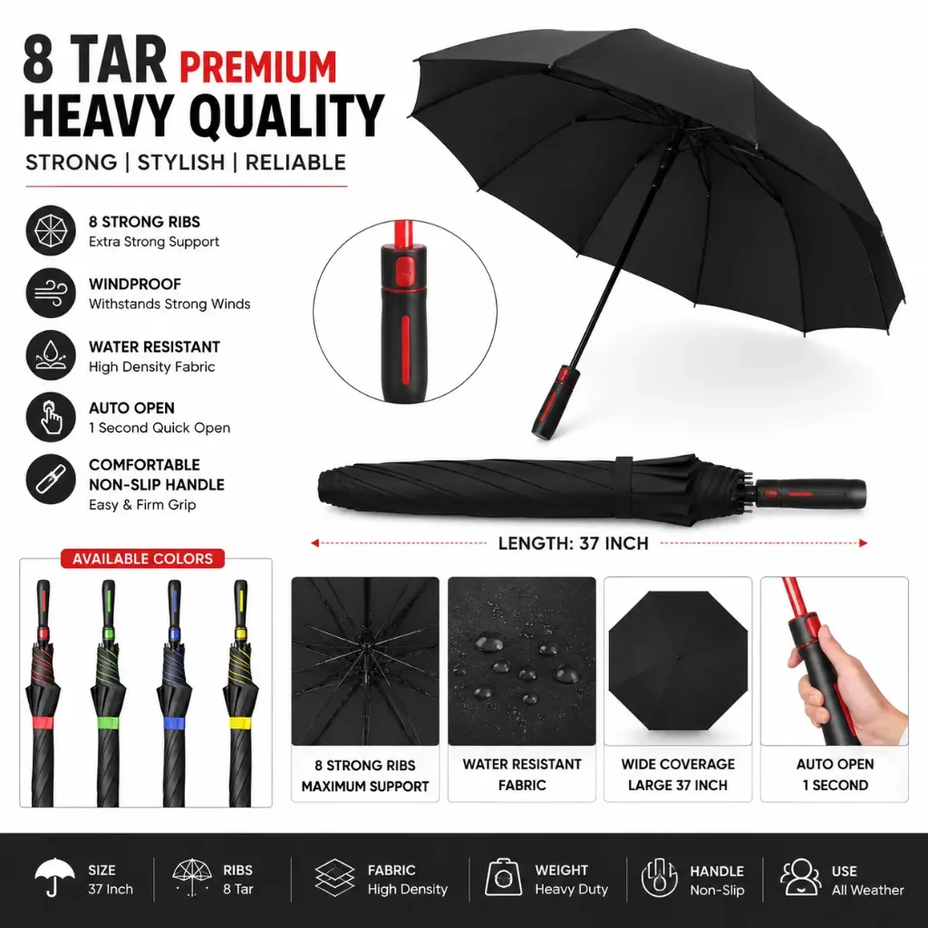 Umbrella BIG SIZE - Multicolour (No - 2247)
