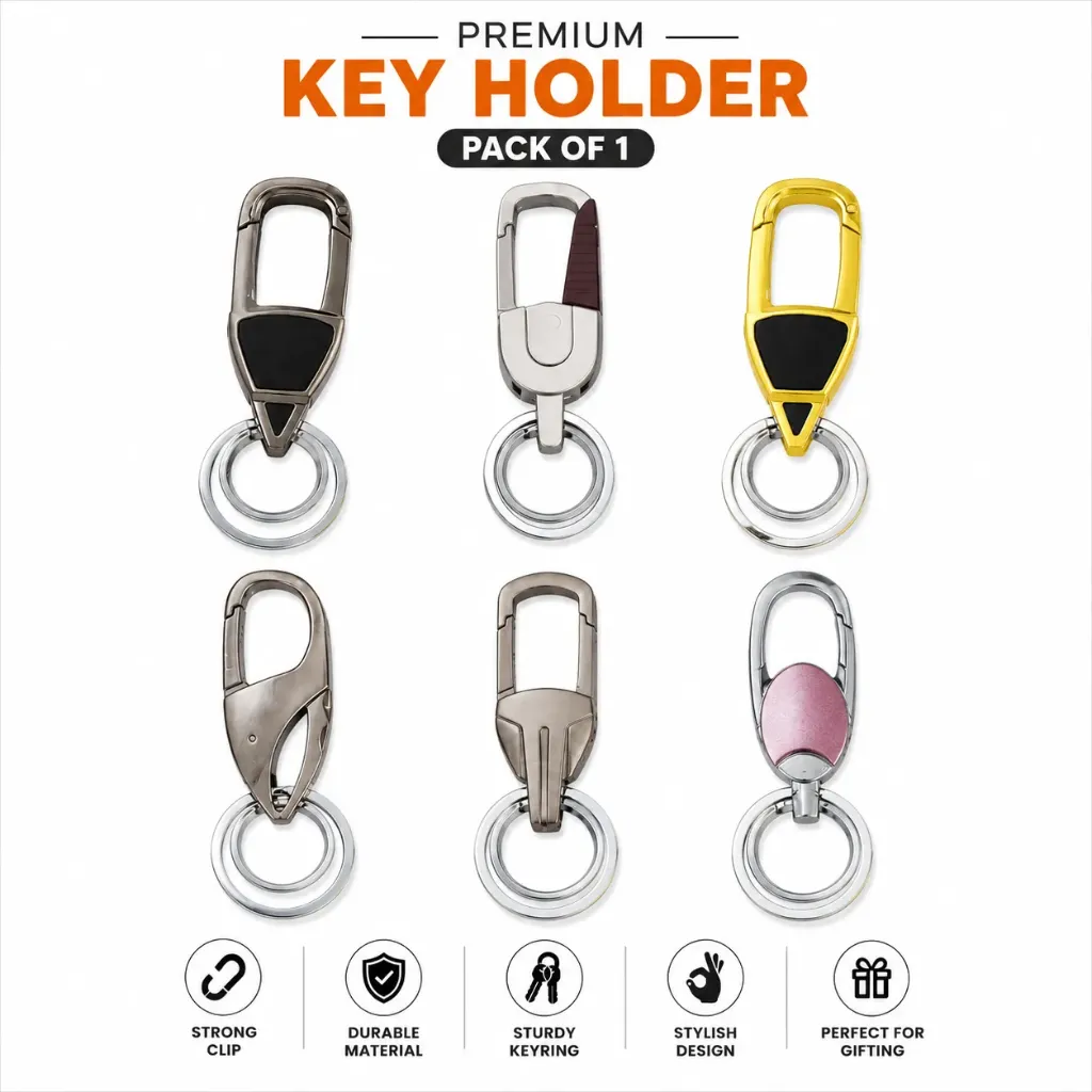 Metal Keychain (Pack of 1) - Assorted Designs