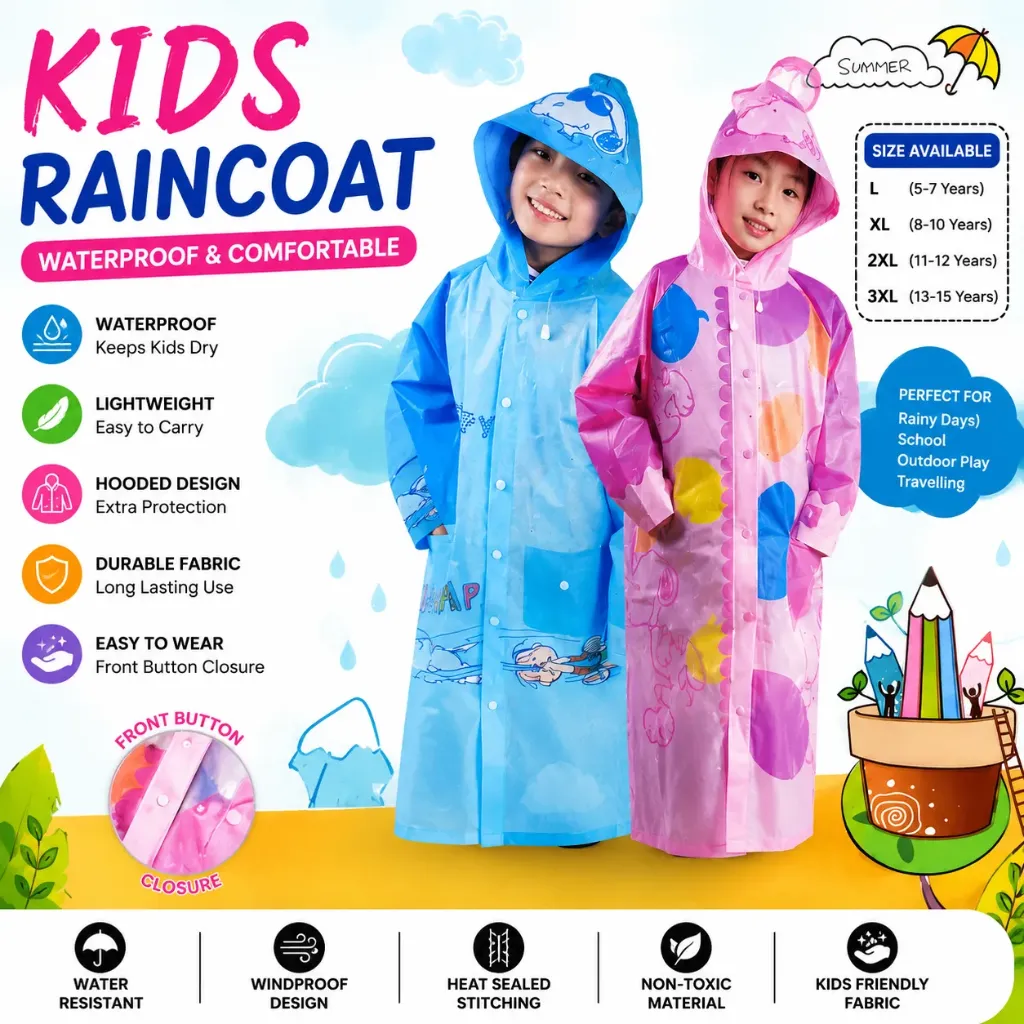 Kids Raincoat (No - 808)