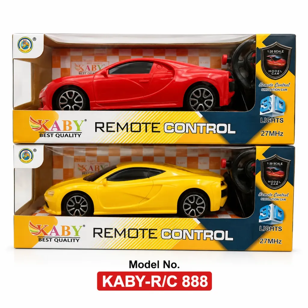 [KBS-2260] Remote Control Car 1:20 Scale with Light (Model No: KABY-R/C 888) - Assorted Car Model