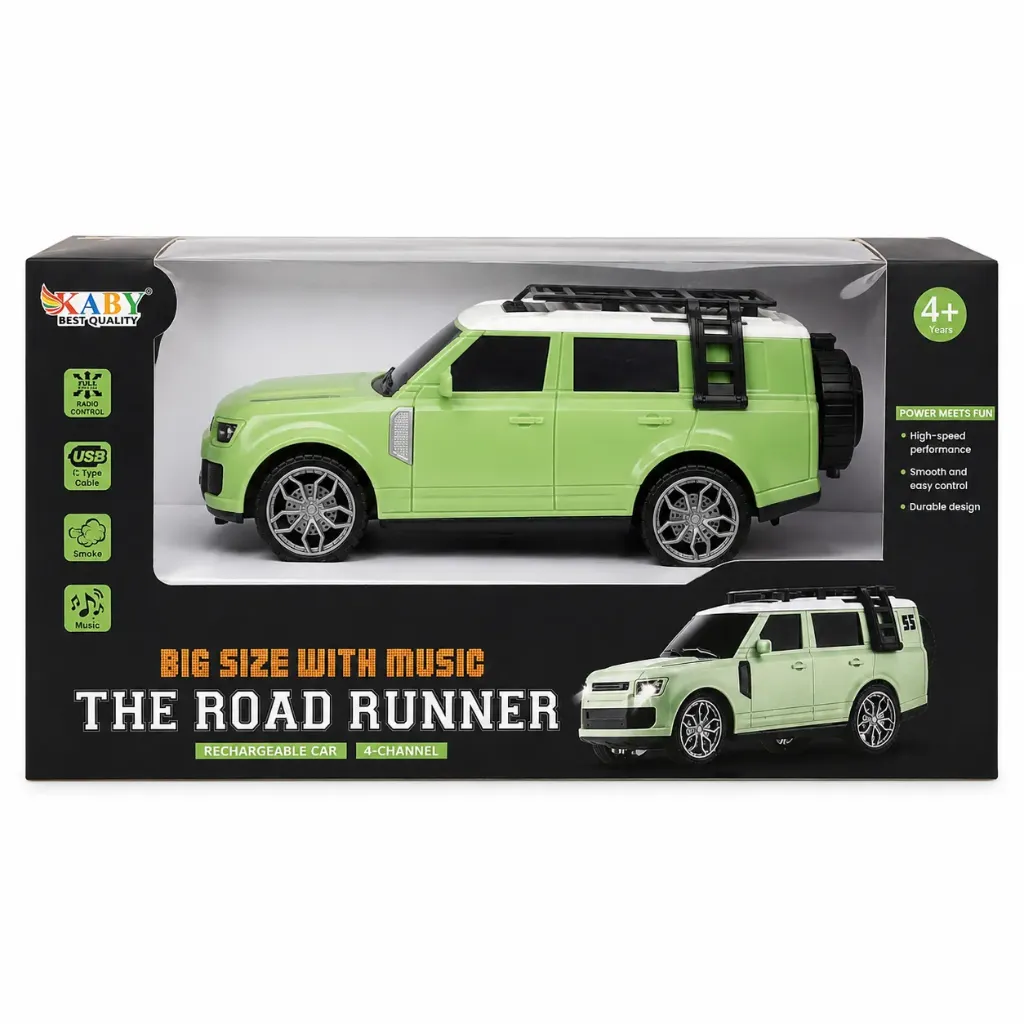 [KBS-2262] Remote Control Car - Defender Racing Car with Music and Smoke (KABY -0055)