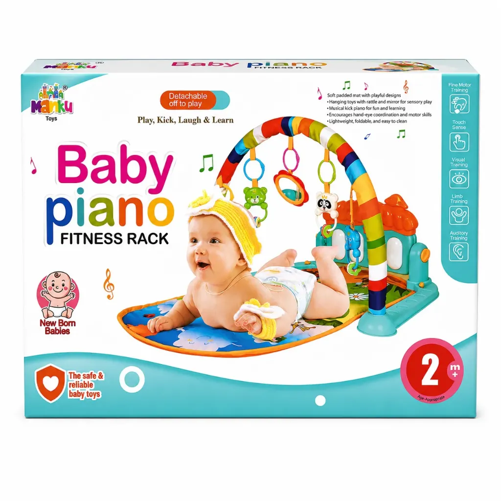 [KBS-2264] Manku Baby Piano Fitness Rack - Baby Piano Gym