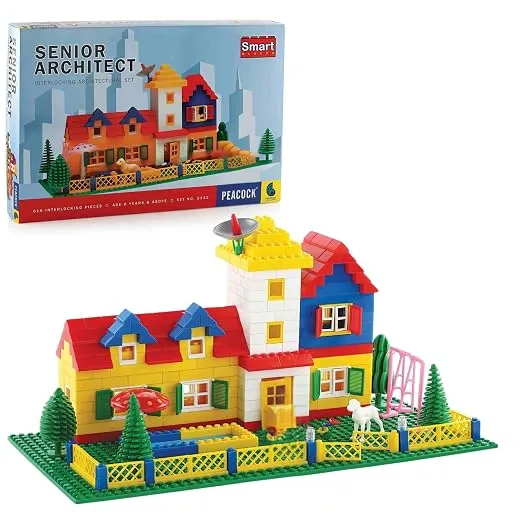 [KBS-2288] Peacock Smart Blocks Set  - Senior Architect (610 Pcs Lego) - Interlocking Building and Construction Blocks