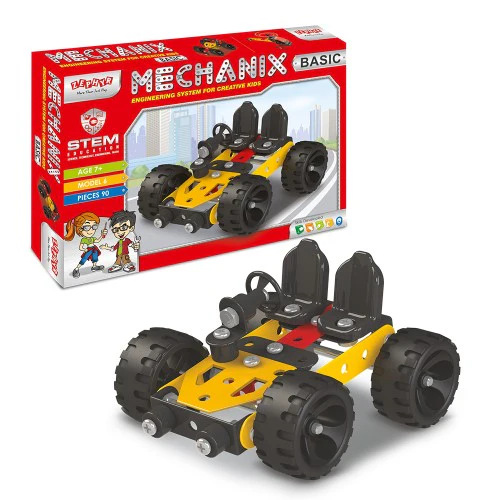 Zephyr Mechanix Basic Metal Construction Set for Kids (6 Models, 90 Pieces) - STEM Learning Educational Building Toy Kit -  Age 7+ Years