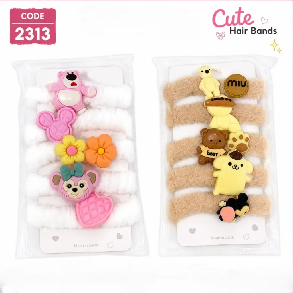 Cartoon Hair Band (Pack of 5) Model-2313