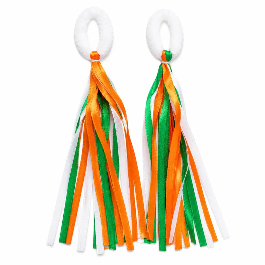 Tricolour Pom Pom & Ribbon Hair Band (1 Piece)