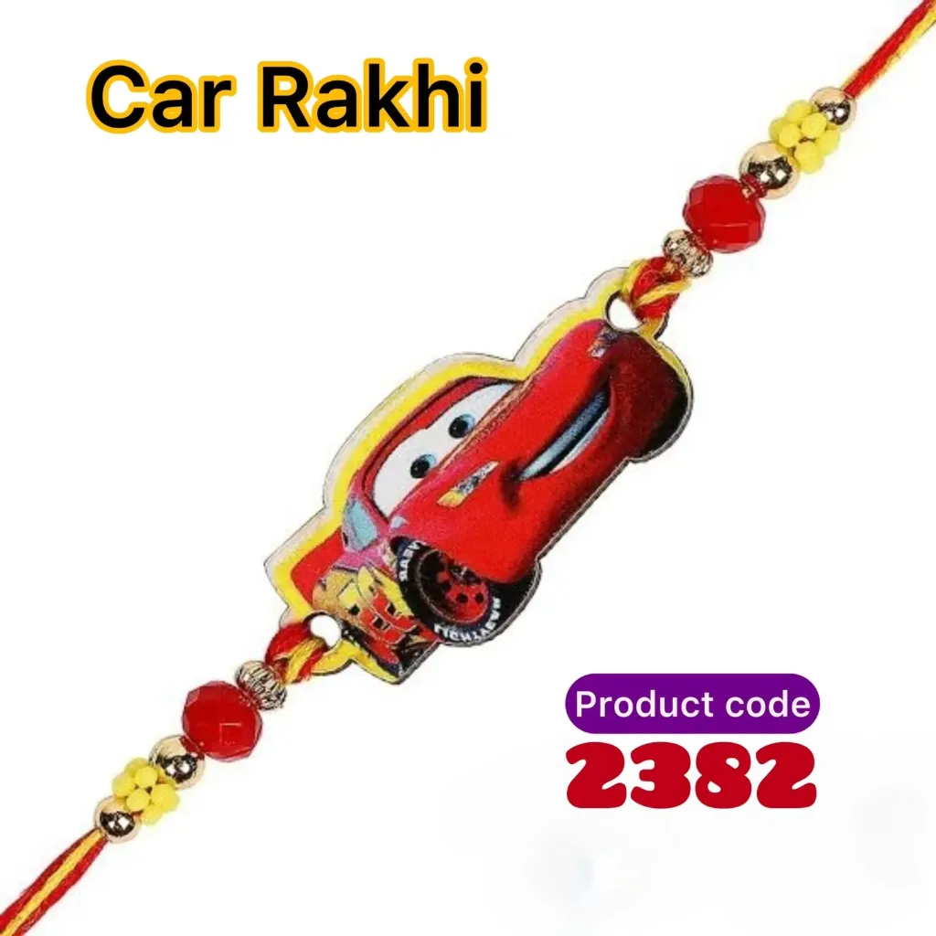 Rakhi - Racing Car Rakhi for Kids (2382)