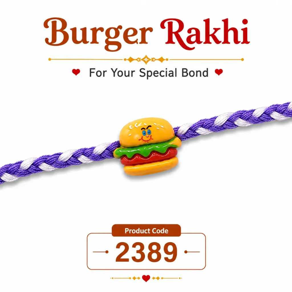 Rakhi - Burger Rakhi for Kids (2389)