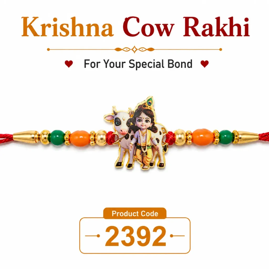 [KBS-2392] Rakhi - Krishna Cow Rakhi (2392)