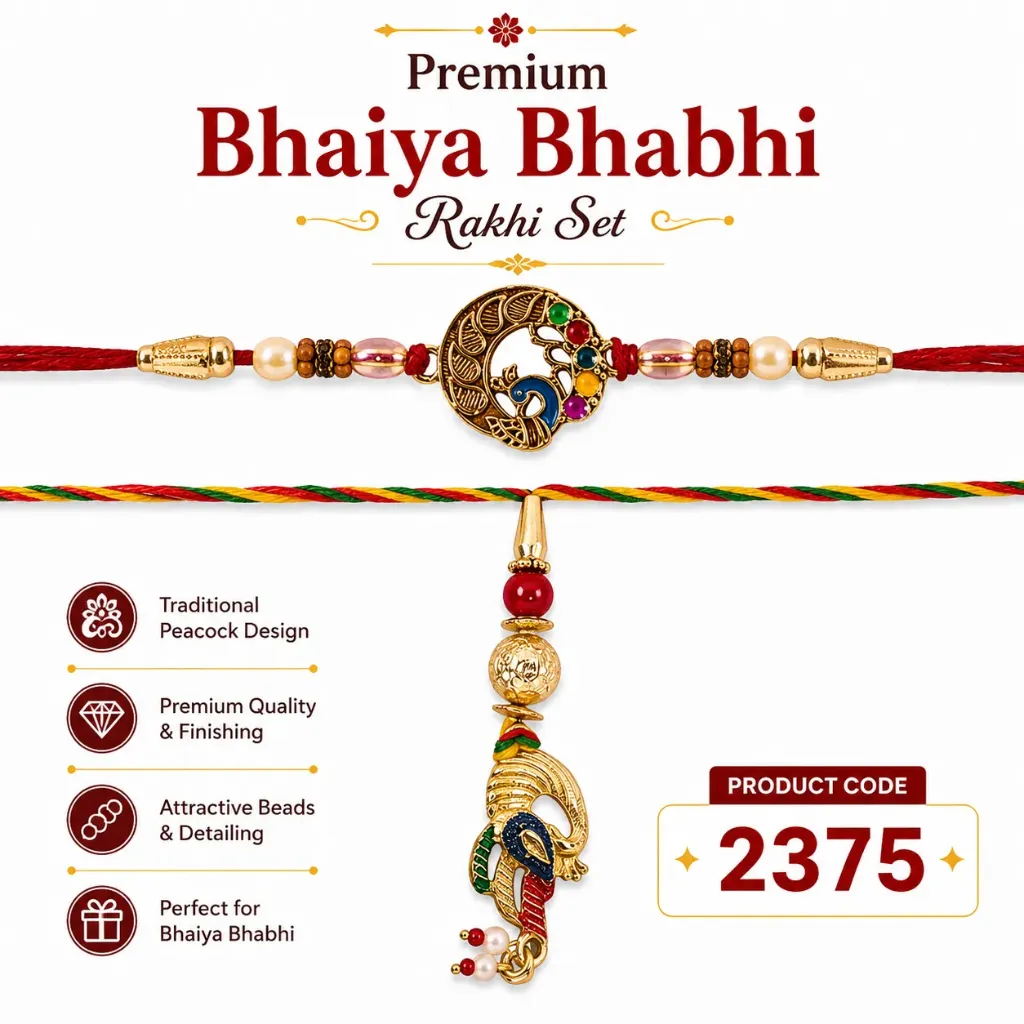 Rakhi - Bhaiya Bhabhi Rakhi Set (2375)