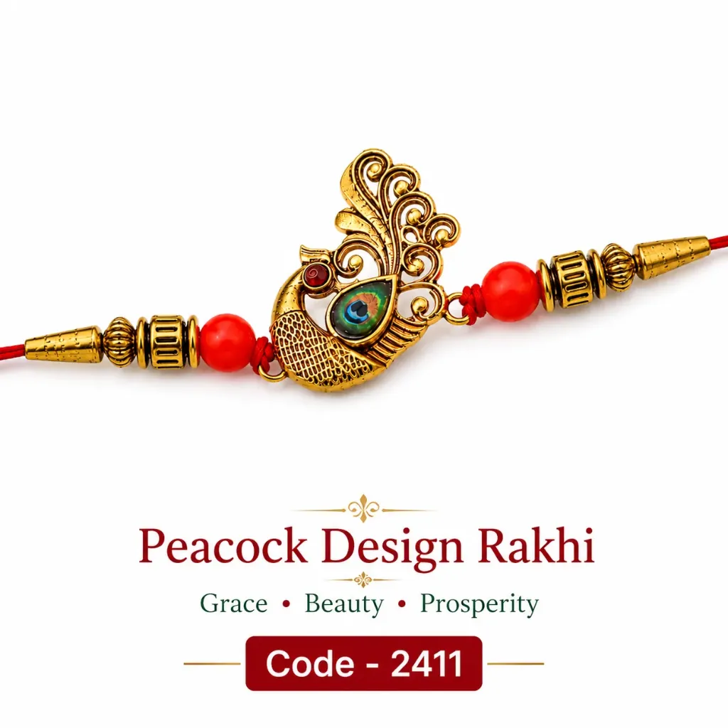 Rakhi - Peacock Design Rakhi (2411)