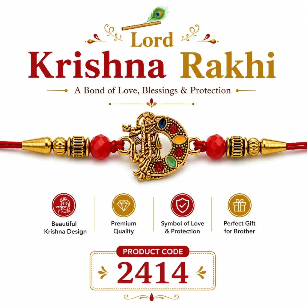 [KBS-2414] Rakhi - Lord Krishna Rakhi (2414)