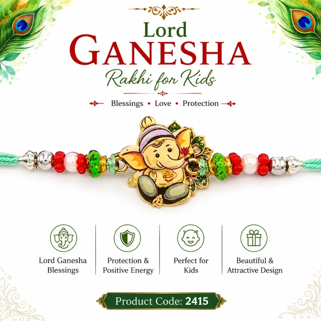 Rakhi - Lord Ganesha Rakhi for Kids (2415)