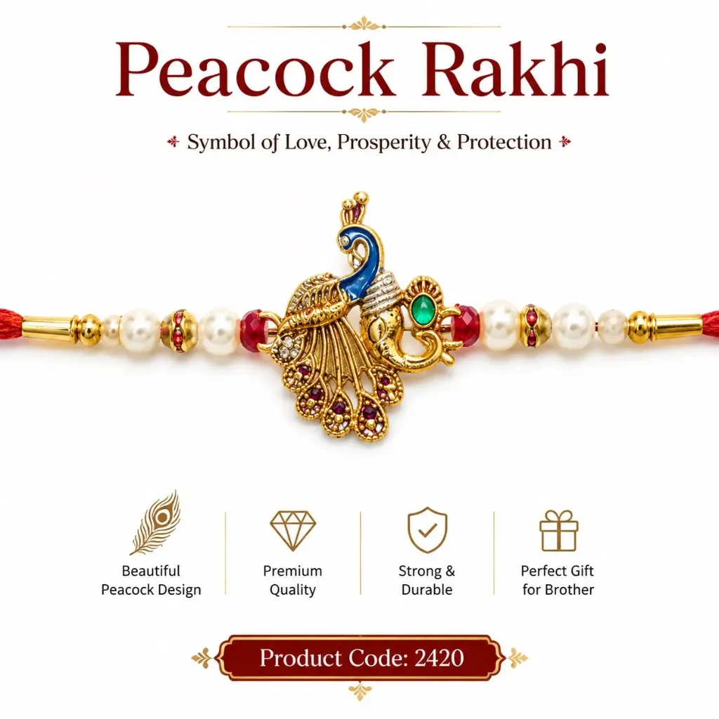Rakhi - Peacock Rakhi (2420)