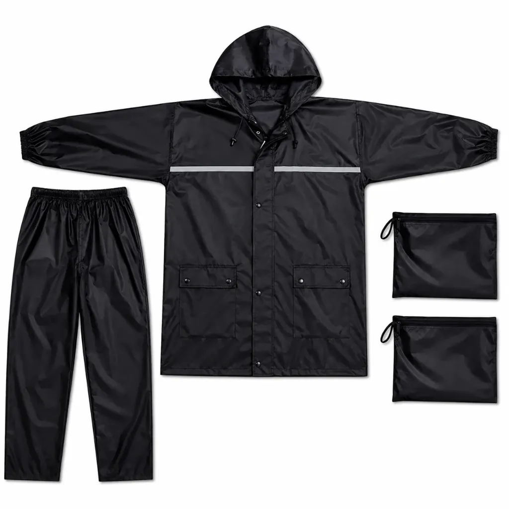 [KBS-2441] Rainsuit with Hood (Heavy Quality) - Full Body Raincoat