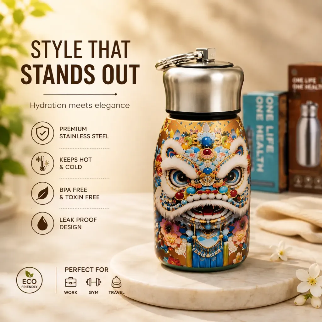 [KBS-2444] Mini Insulated Vacuum Bottle (300ml) - Printed - 2444