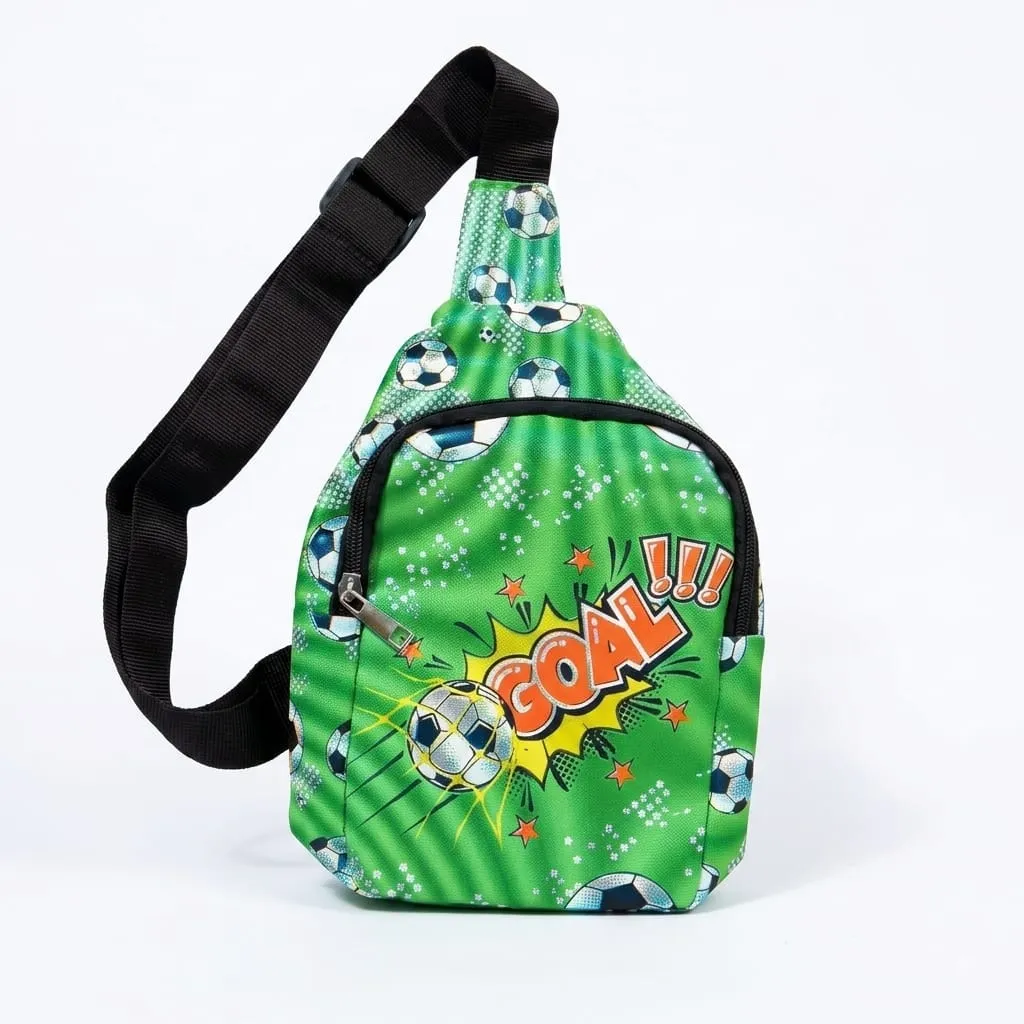 [KBS-2446] Chest Bag Faux Leather with adjustable strap (Goal) -2446