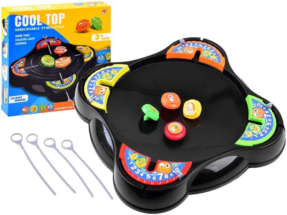 Cool Top Battle Spinning Top Game - 4 Spinners & Launchers