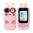 Kids Smart Phone Camera Toy - 1080P HD Video, Front & Rear Camera, Fun Learning & Games (Random Design)