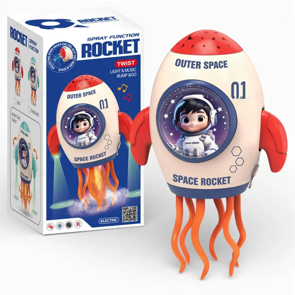 Dancing Jellyfish Toy with Lights & Music (Space Rocket)