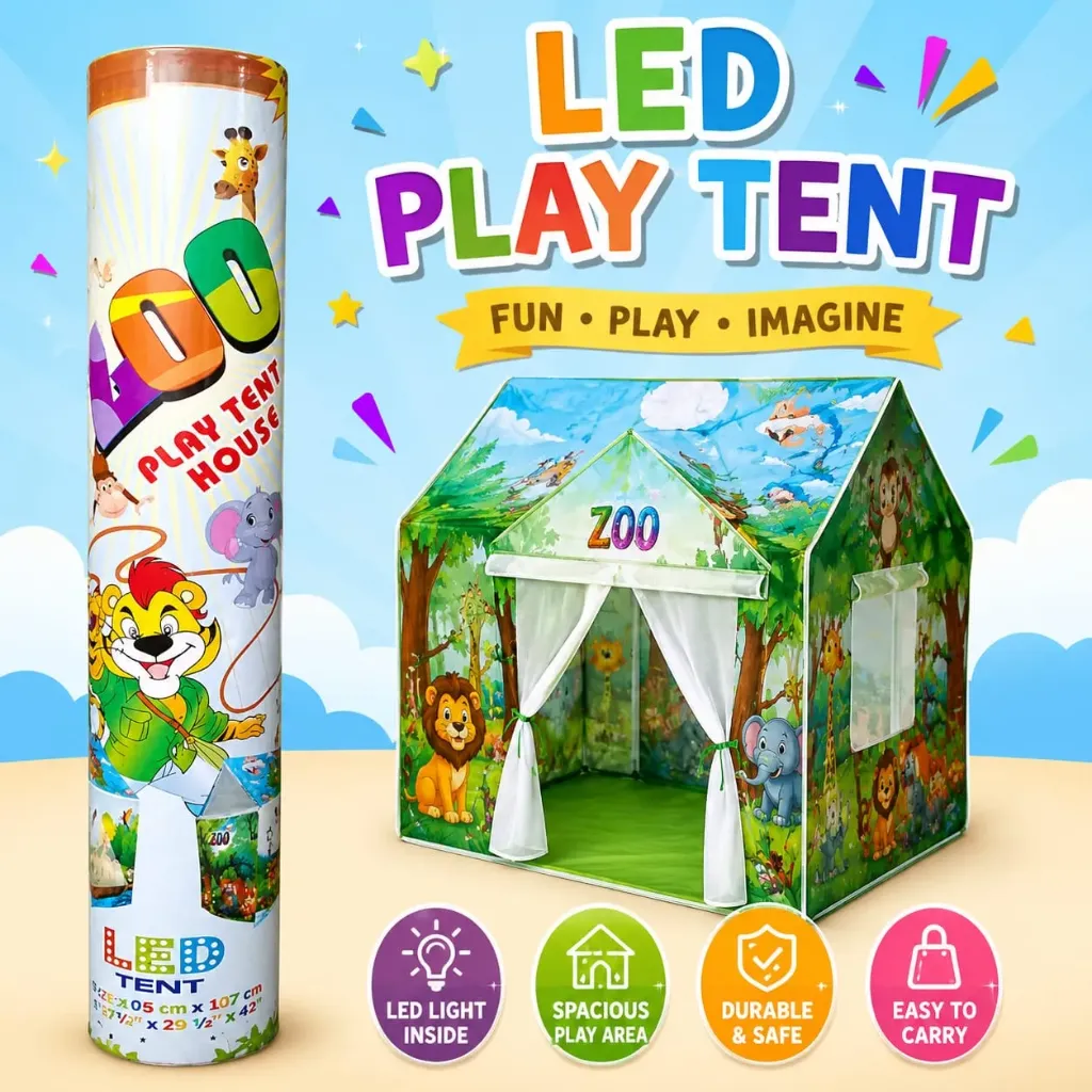 [KBS-2461] Tent House (Zoo) with LED Light-2461