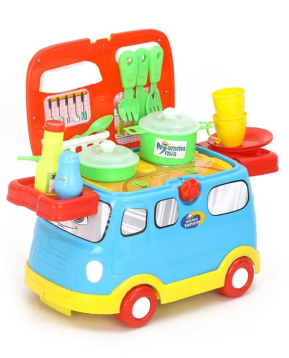 Mamma Mia Kitchen Vehicle Set Toy for Kids (21 Pcs Set)