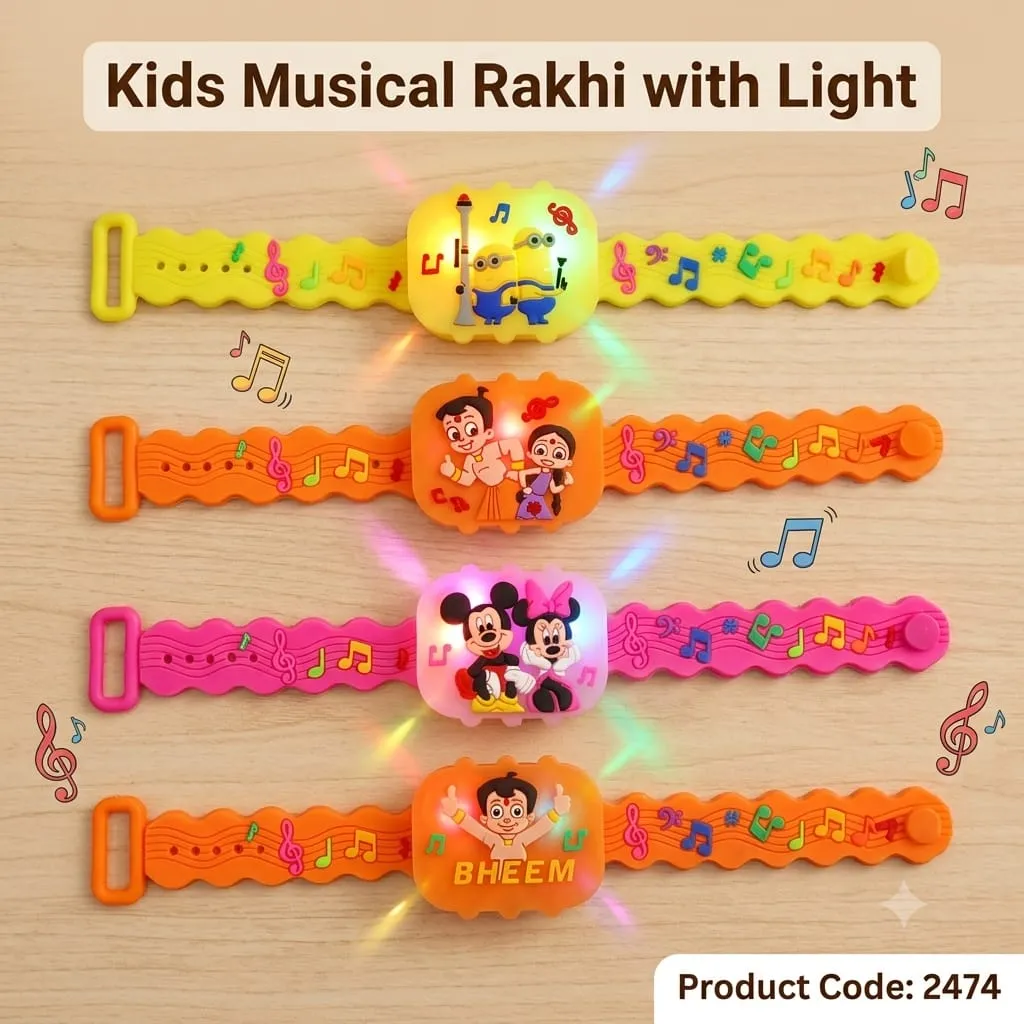 Rakhi - Kids Rakhi with Light & Music (1 Random Design)-2474