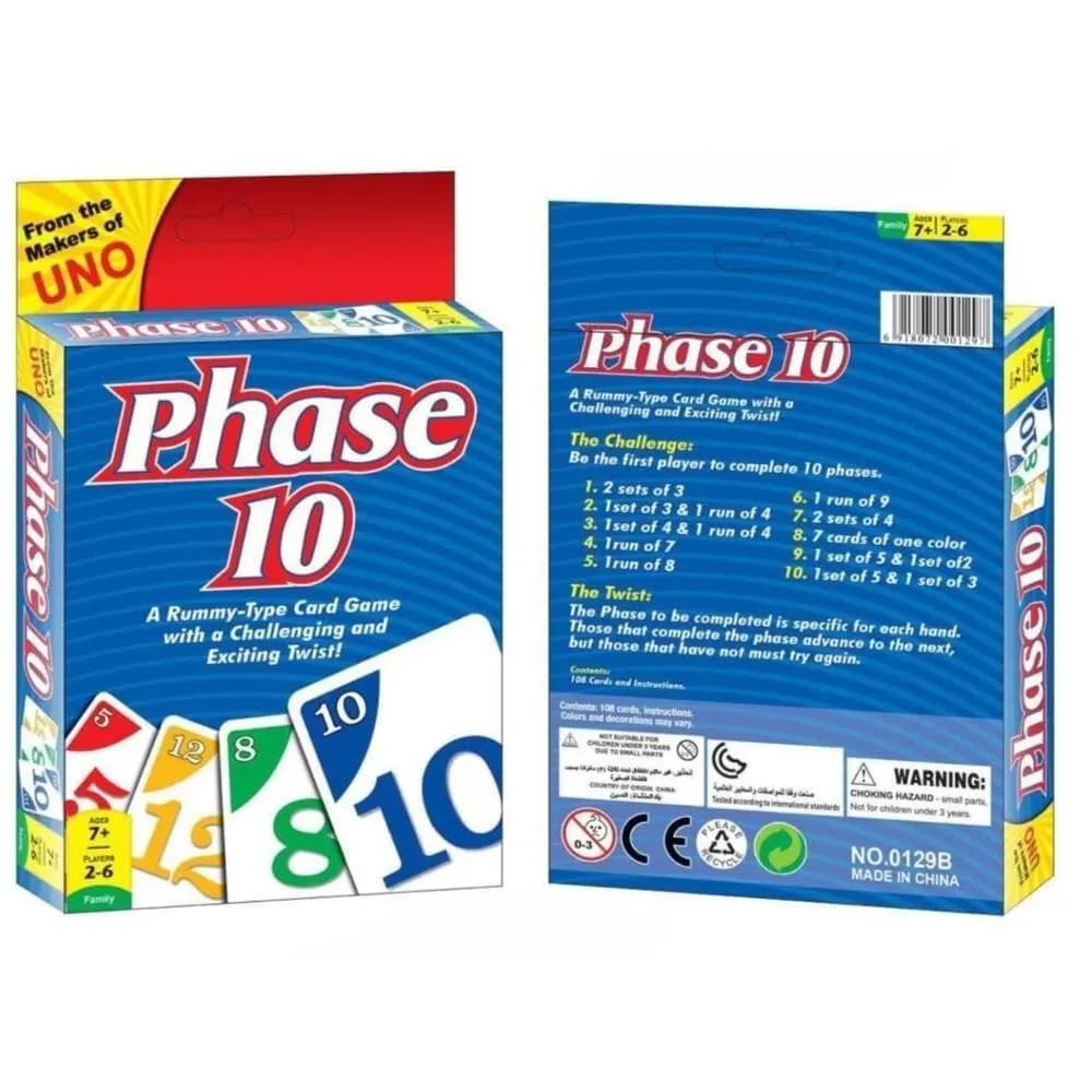Uno - Phase 10 Card Game-2500