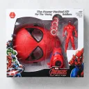 Spider Man 7 Piece Toy Set with Face Mask, Wrist Shooter & Action Figure-2501